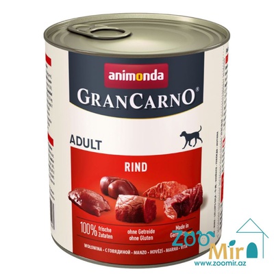 Gran Carno Adult, влажный корм для собак с говядиной, 800 гр
