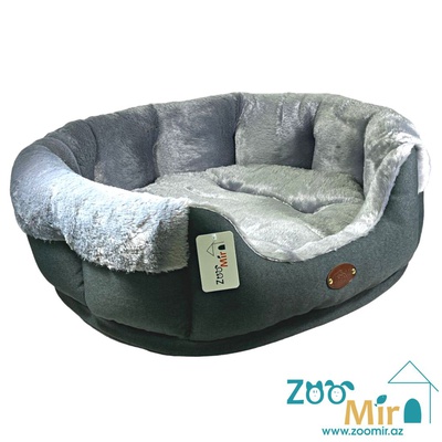 ZooMir “Graphite with Gray Fur” модель "Диван", для мелких пород собак и кошек, 55х50х25 см (размер M)