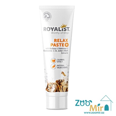 Royalist Relax Extra Malt Paste, паста корректирующая во время стрессовых ситуаций, для котят и кошек, 100 гр.