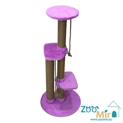 Zoomir "Sweet Home 4", домик когтеточка для котят и кошек, 118х50х50 см (цвет: фиолетовый)