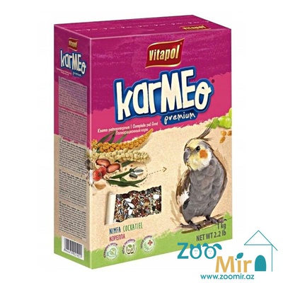 Vitapol Karmeo Premium, сбалансированная зерновая смесь для ежедневного кормления, корм для корелл, 1 кг (цена за 1 коробку)