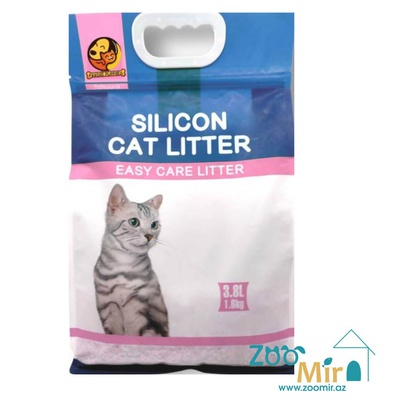 Nunbell Silicon Cat Litter Baby Powder, силикагелевый наполнитель, 3.8 л.