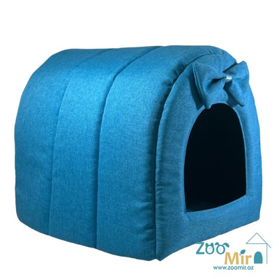 Zoomir, модель "Туннель-Домик" , для мелких пород собак и кошек, 37х34х30 см (цвет: голубой 1)