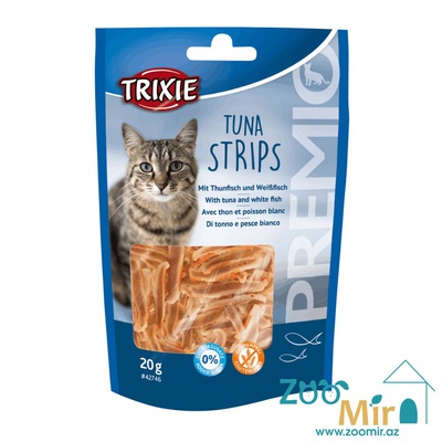 Trixie Premio Tuna Strips, лакомство с белой рыбой и тунцом, для кошек, 20 гр.