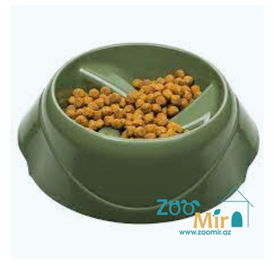 Ferplast Magnus Slow Medium, миска для собак замедляющая процесс еды, 30х28,6х13,7 см - 1,5л (цвет: зеленый)