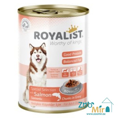 Royalist, консервы для взрослых собак с лососем, 400 гр