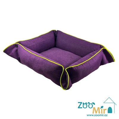 Zoomir, лежак-матрасик трансформер для мелких пород собак и кошек, 60x45x18 см (цвет: фиолетовый)