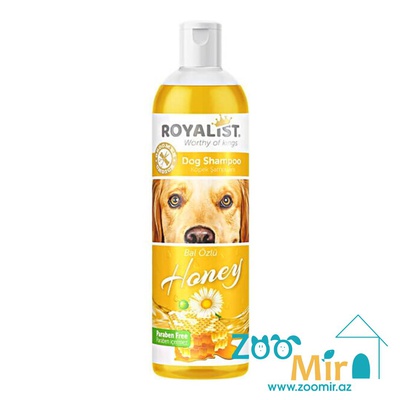 Royalist, декоративный шампунь, питает и восстанавливает кожу и шерсть, придавая им блеск и здоровое сияние, с ароматом меда, для собак, 400 мл