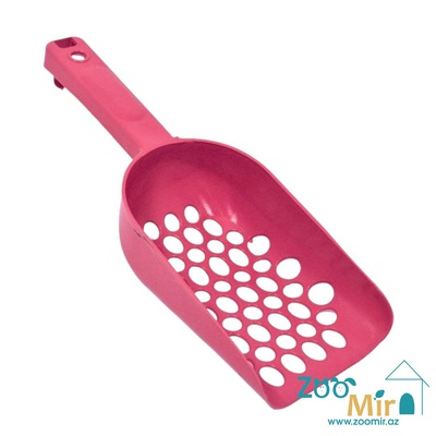 CaDoPet, пластиковый совок для лотка, 28x10см (цвет: розовый)