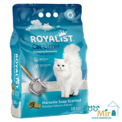 Royalist, натуральный комкающийся наполнитель с ароматом мыла, для кошек, 10 л