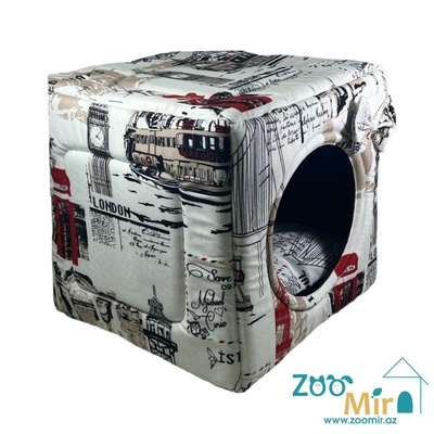 Zoomir, модель "Трансформер" для мелких пород собак и кошек, 36х36х36 см (цвет: газета)