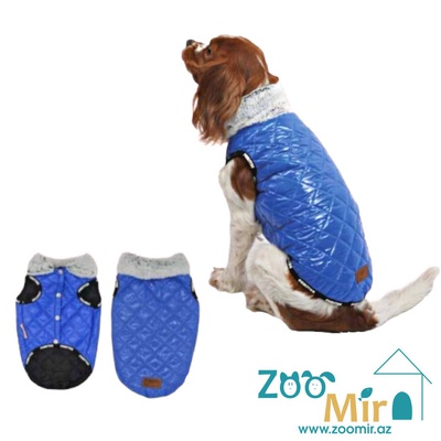 Pawstar Pet Fashion, модель "Blue Moncler", куртка для собак малых пород, 4,6 - 6,5 кг (размер L)