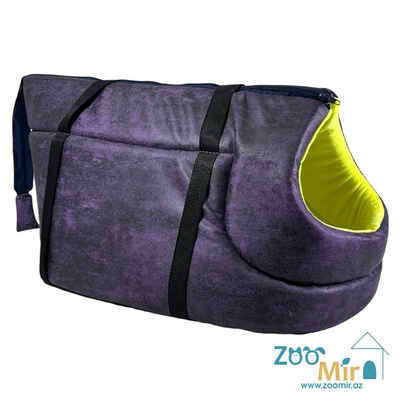 ZooMir, "Violet-Green” сумка-переноска для мелких пород собак и кошек, 55х27х30 см (Размер M)