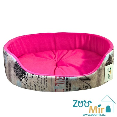 ZooMir, модель лежаки "Матрешка" для мелких пород щенков и котят, 47х36х12 см (размер M)(цвет: рисунок)