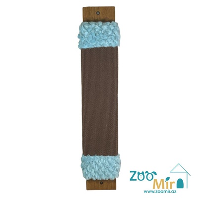 Zoomir "Brown Blue", настенная ковровая когтеточка, для котят и кошек, 60х11х2.5 см
