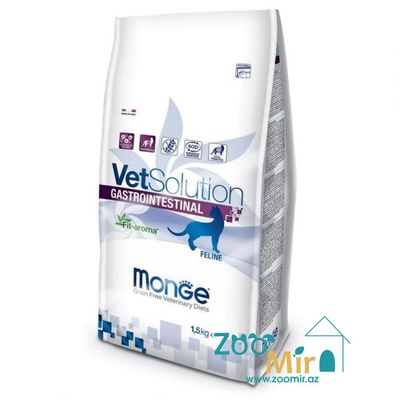 Monge VetSolution Gastrointestinal, сухой диетический корм для кошек с гастроэнтерологическими патологиями, 1.5 кг (цена за 1 пакет)