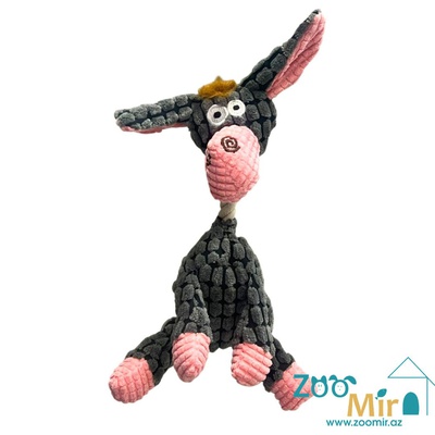 Pet Supplies, плюшевая игрушка в форме "Ослика", с пищалкой, для собак и кошек, 22 см (цена за 1 игрушку)