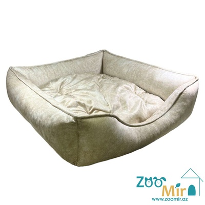 Zoomir, лежак для средних пород собак, 75x75x22 см (цвет: кофейный мрамор)