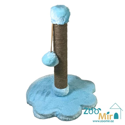 Zoomir "Paw", когтеточка для кошек и котят, 41х32х32 см (цвет: голубой)