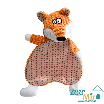 Pet Supplies, плюшевая игрушка в форме "Лисенка", внутри шуршащая фольга для привлечения внимания, для собак и кошек, 26 см (цена за 1 игрушку)