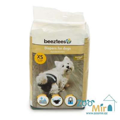 Beeztees, подгузники для собак и кошек, размер XS, в упаковку 22 шт (вес 2-4 кг, объем 25-33 см) (цена за упаковку)