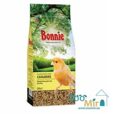 Bonnie, сбалансированная зерновая смесь для ежедневного кормления, корм для канареек, 500 гр.  (цена за 1 пакет)