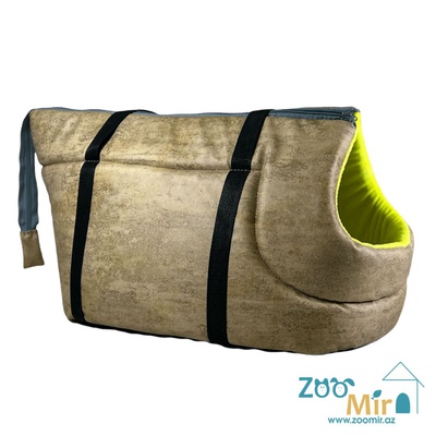 ZooMir, "Brown Marble” сумка-переноска для мелких пород собак и кошек, 55х27х30 см (Размер M)