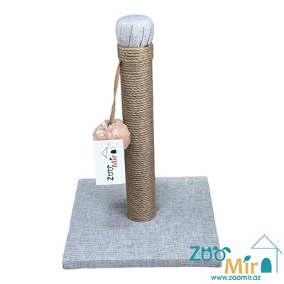 Zoomir, когтеточка с квадратным основанием, для котят и кошек, 42х30х30 см (размер S)(цвет: светло-серый)