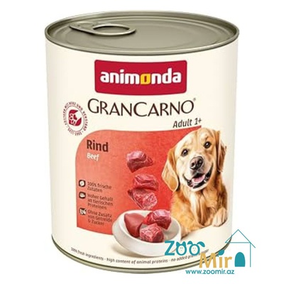 Gran Carno Adult, влажный корм для собак с говядиной, 800 гр