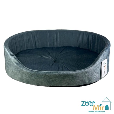 ZooMir, модель лежаки "Матрешка" для мелких пород щенков и котят, 43х30х10 см (размер S)(цвет: серо-серый 1)