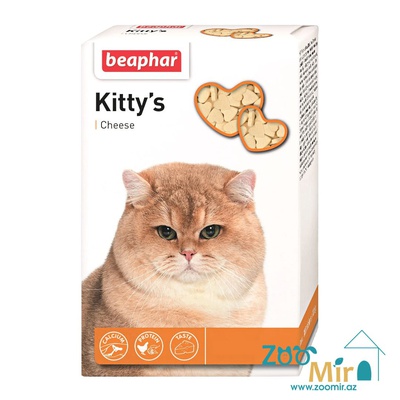 Beaphar Kitty's Cheese, витамины в виде лакомства со вкусом сыра для котят и кошек, 180 таб. (цена за 1 упаковку)