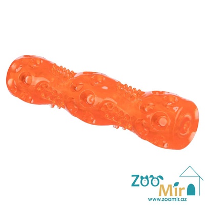 Trixie, силиконовая палочка с пищалкой игрушка для собак, 18 см (цвет: оранжевый)