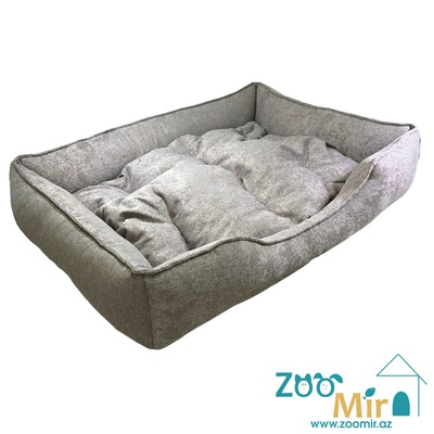 ZooMir, "Grey" лежак для средних и крупных пород собак, 105x75x20 см