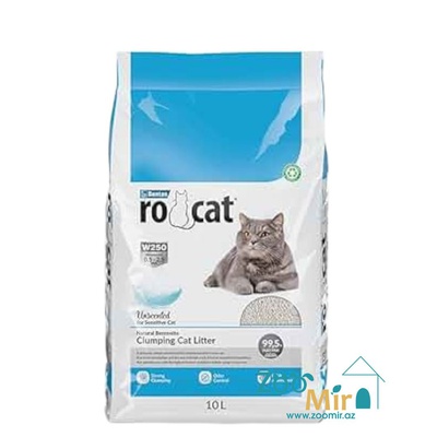Ro Cat, натуральный комкающийся наполнитель без запаха, для кошек, 10 л