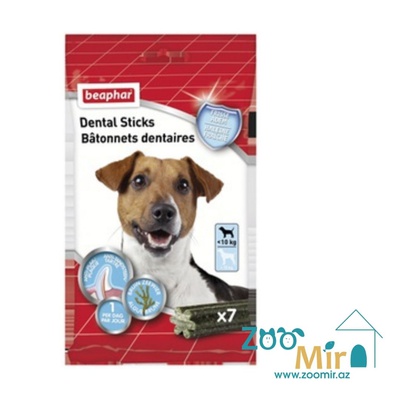Beaphar Dental Sticks, лакомство для собак мелких пород для чистки зубов, 112 гр