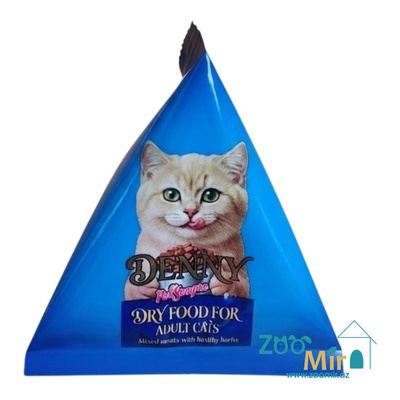 Denny, сбалансированный сухой корм для взрослых кошек мясной микс, 30 гр (цена за 1 пакет)