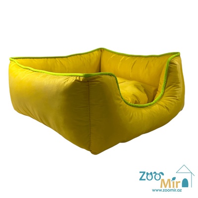 Zoomir, "Yellow Summer" лежак с кантом для мелких пород собак и кошек, 40x40x16 см