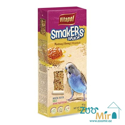 Vitapol Smakers Snack, лакомство для волнистых попугаев с медом, 2 шт., 90 гр