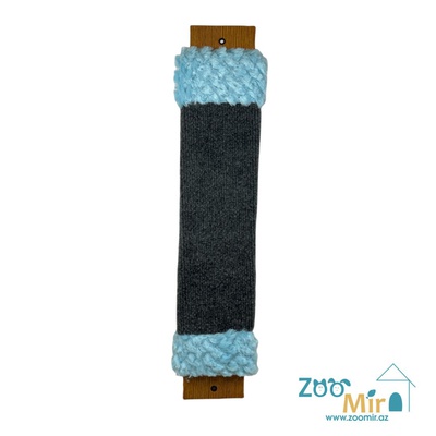 Zoomir "Grey Blue", настенная ковровая когтеточка, для котят и кошек, 60х11х2.5 см
