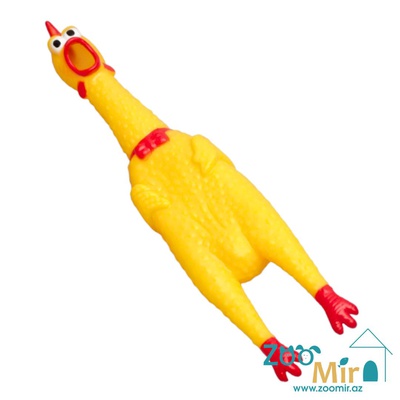 Shrilling Chicken, игрушка жевательная курица из латекса для собак с пищалкой, 27 см (цена за 1 игрушку)