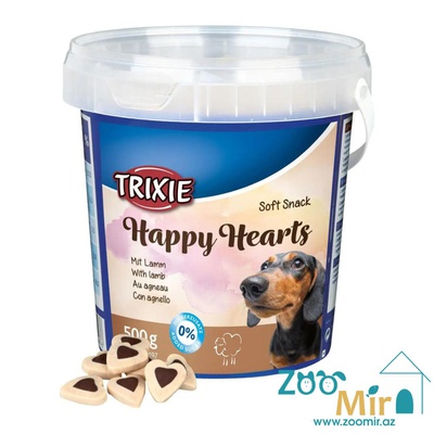 Trixie Soft Snack Happy Hearts, лaкомство для собак всех пород с ягненком, 500 гр (цена за 1 банку)
