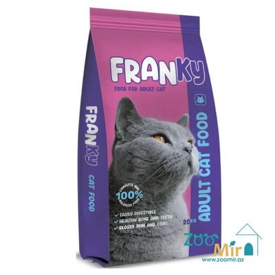 Franky Adult Cat, полнорационный сухой корм для взрослых кошек, 20 кг (цена за 1 мешок)