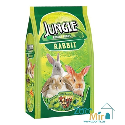 Jungle Rodent Foods, сбалансированная зерновая смесь для ежедневного кормления, корм для кроликов, 500 гр (цена за 1 пакет)