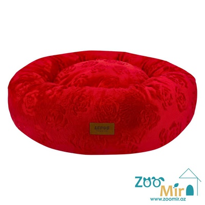 LEPUS Premium, лежак для малых пород собак и кошек, 60х60х16 см (цвет: красный)