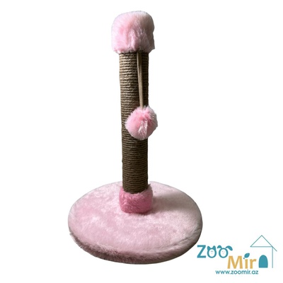 Zoomir " Pink Cloud" , когтеточка с круглым основанием, для котят и кошек, 42х30х30 см (размер S)
