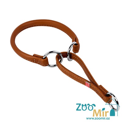 Collar WAUDOG Soft,  ошейник-удавка для собак малых и средних пород, 50 см х 10 мм (цвет: коричневый)