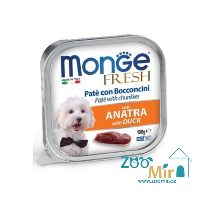 Monge, влажный корм для взрослых собак с уткой, 100 гр