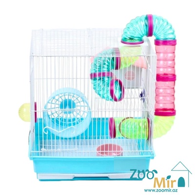 Fun and Fantastic Play House, клетка для хомяков, 34,5х28х37 см (модель: 425 B) (цвет: голубой)