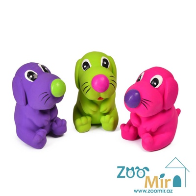 Trixie, игрушка резиновая собачка для собак, 8 см (выпускается в разных цветах) (цена за 1 игрушку)