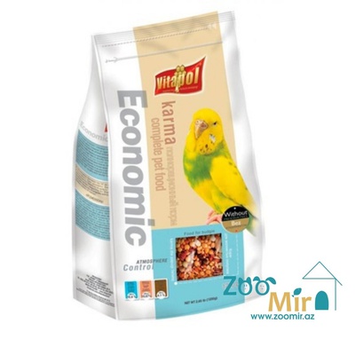 Vitapol Economic, сбалансированная зерновая смесь для ежедневного кормления, корм для волнистых попугаев, 1.2 кг (цена за 1 пакет)